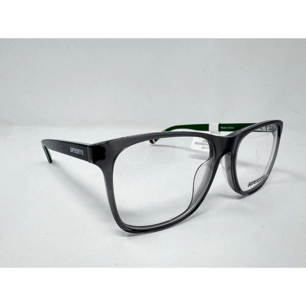 Superdry SDO M004T Grey Green Eyeglass Frames New Old Stock 55-17-140